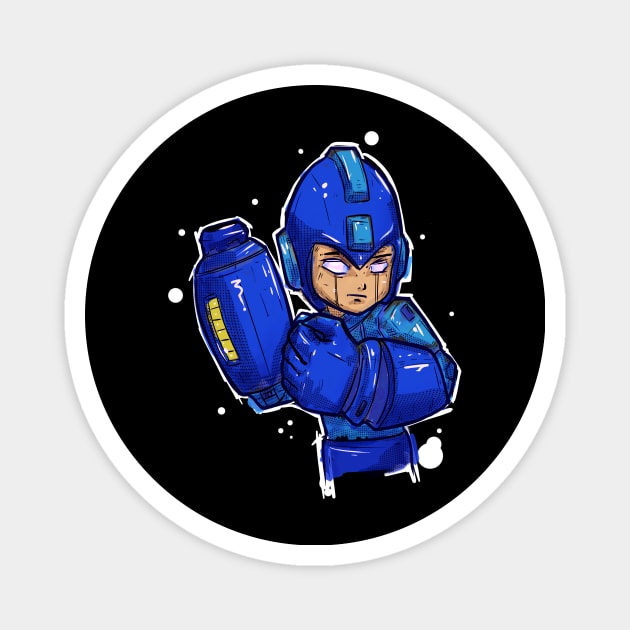 Super fighting robot 20XX Magnet by Beanzomatic